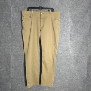 Buttoned Down Chino Pants Mens 40x32 Tan Supima Cotton Stretch 5-Pocket Casual